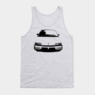 Pontiac Trans Sport 1990s American classic minivan monoblock black Tank Top